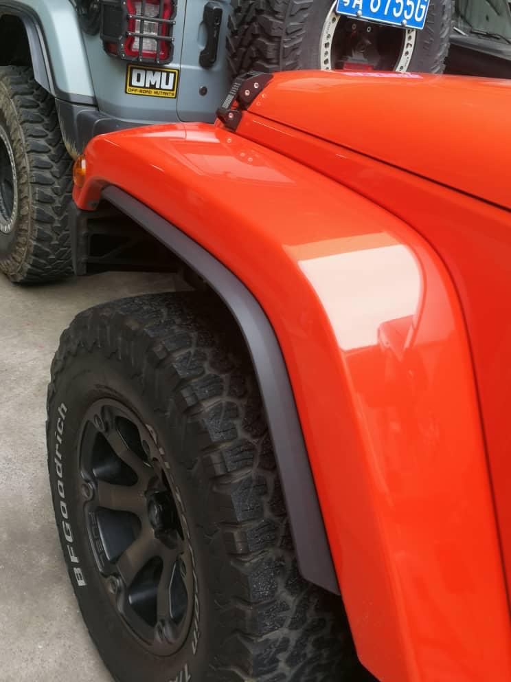 4x4wavers Fender Flares Trim Extension Protector - for Jeep Wrangler JK / JKU 2007-2018 - 4X4 WAVERS