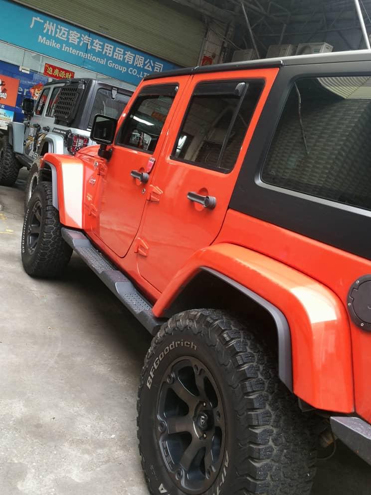 4x4wavers Fender Flares Trim Extension Protector - for Jeep Wrangler JK / JKU 2007-2018 - 4X4 WAVERS