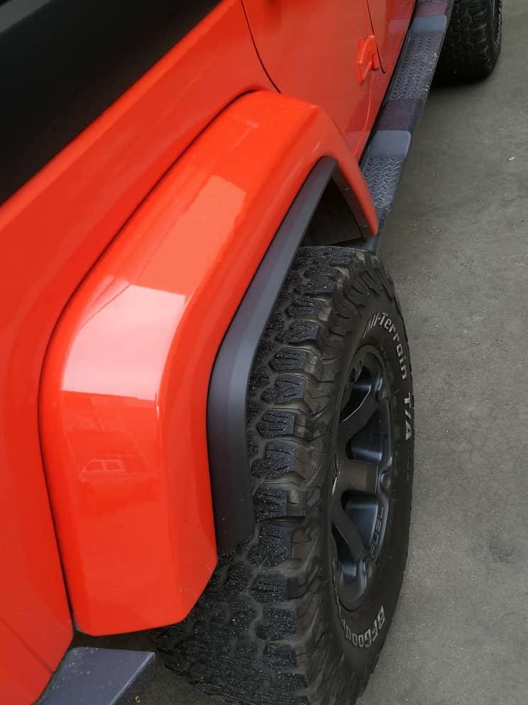 4x4wavers Fender Flares Trim Extension Protector - for Jeep Wrangler JK / JKU 2007-2018 - 4X4 WAVERS