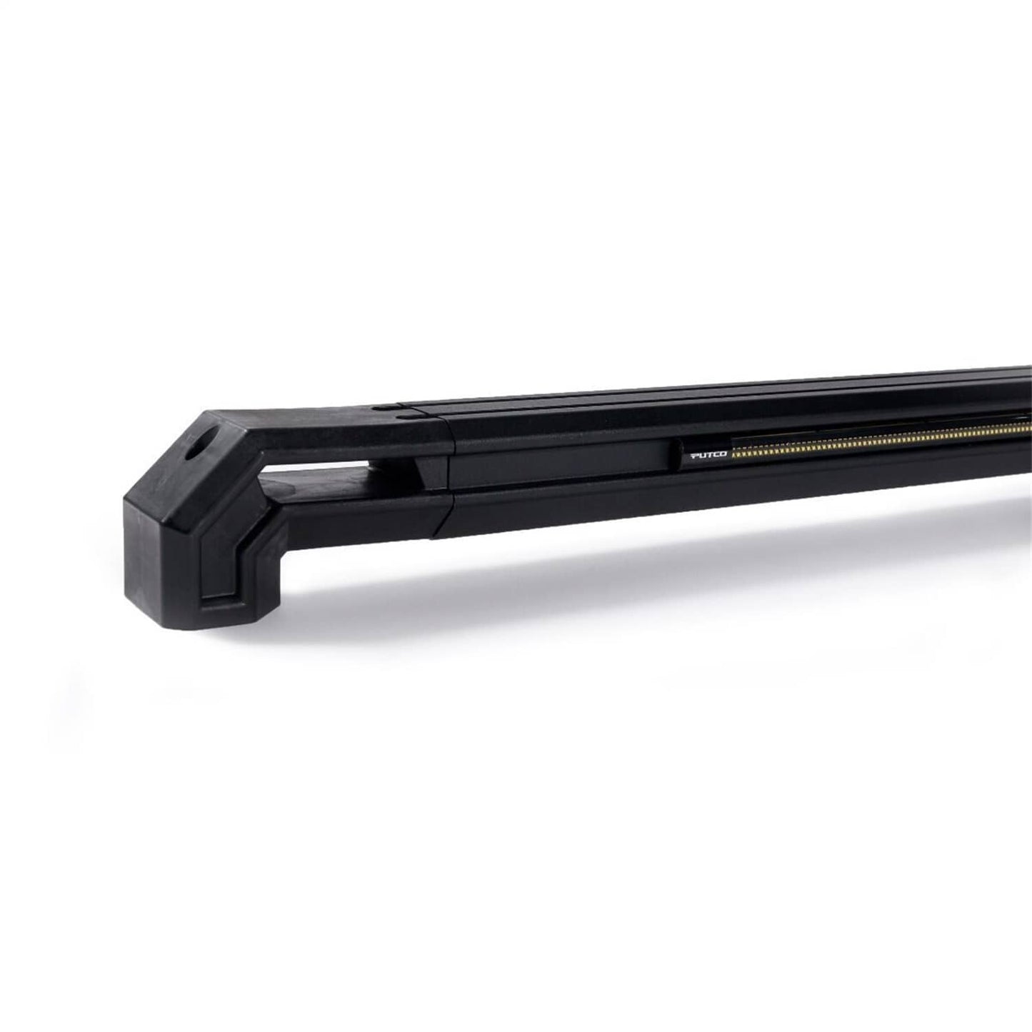 Putco TEC Bed Rails for 2019-2026 GMC Sierra 1500, 6'7" truck bed, durable metal construction, black finish, installed on vehicle.