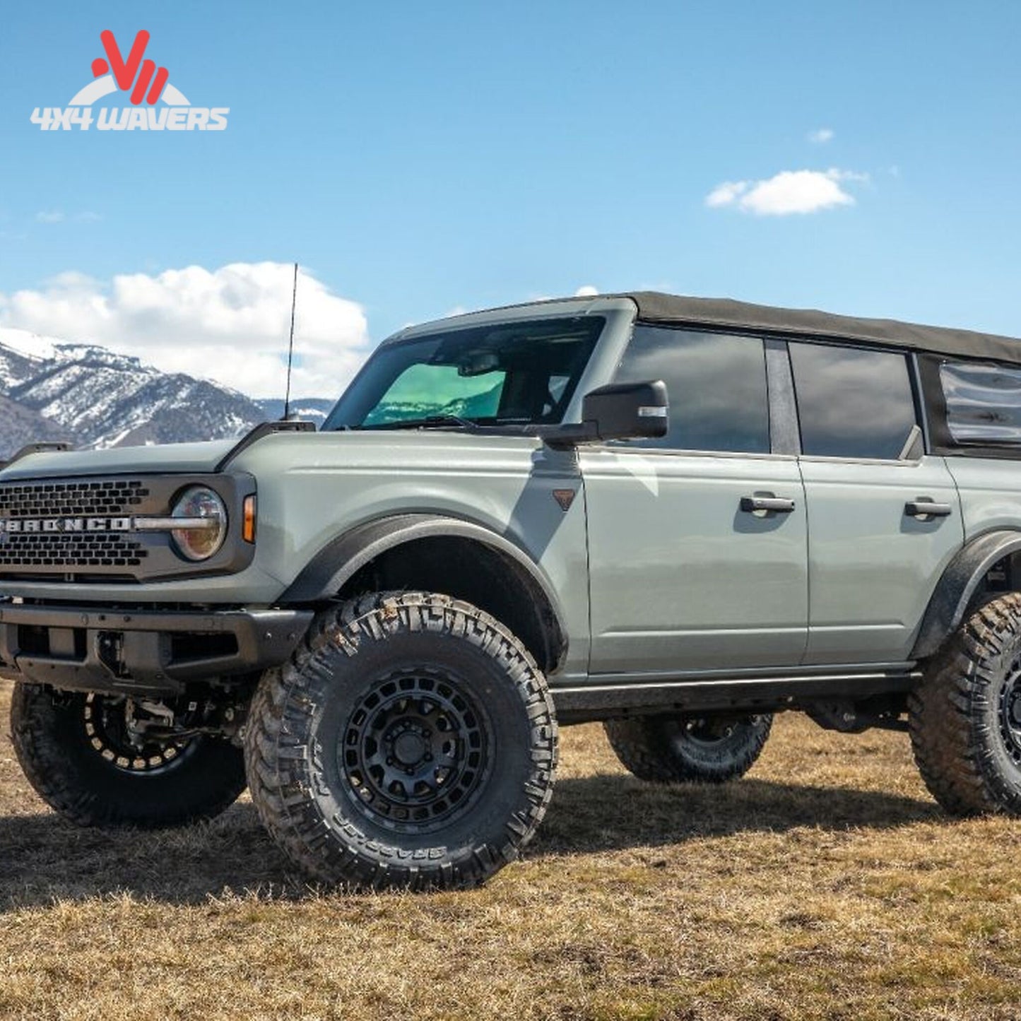 ReadyLIFT lifted Bronco navigating rocky off-road terrain