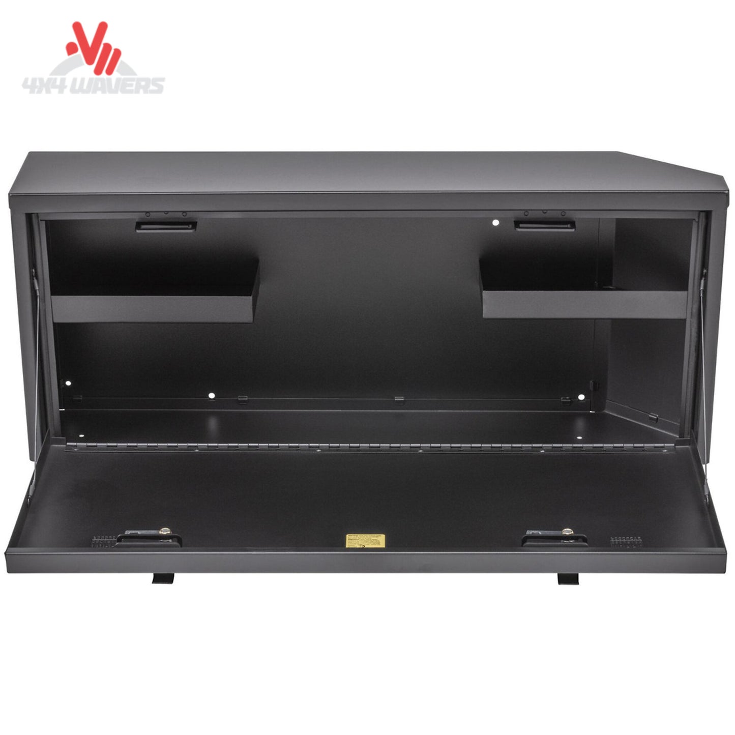 Jeep Wrangler JL tailgate lockbox open showing secure cargo storage