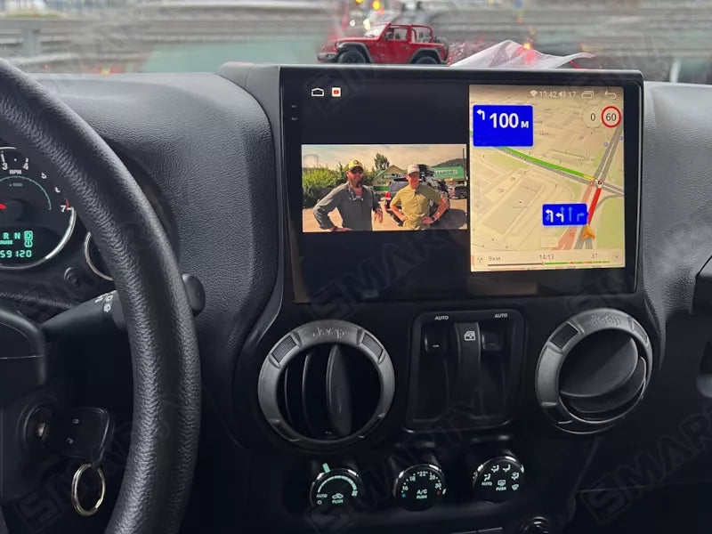 4x4wavers Jeep Wrangler Stereo 2011-2014 with Wireless Apple CarPlay and Android Auto,10.1 Inch Touch Screen Car Radio with GPS - 4X4 WAVERS