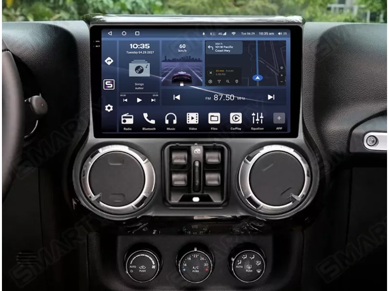 4x4wavers Jeep Wrangler Stereo 2011-2014 with Wireless Apple CarPlay and Android Auto,10.1 Inch Touch Screen Car Radio with GPS - 4X4 WAVERS