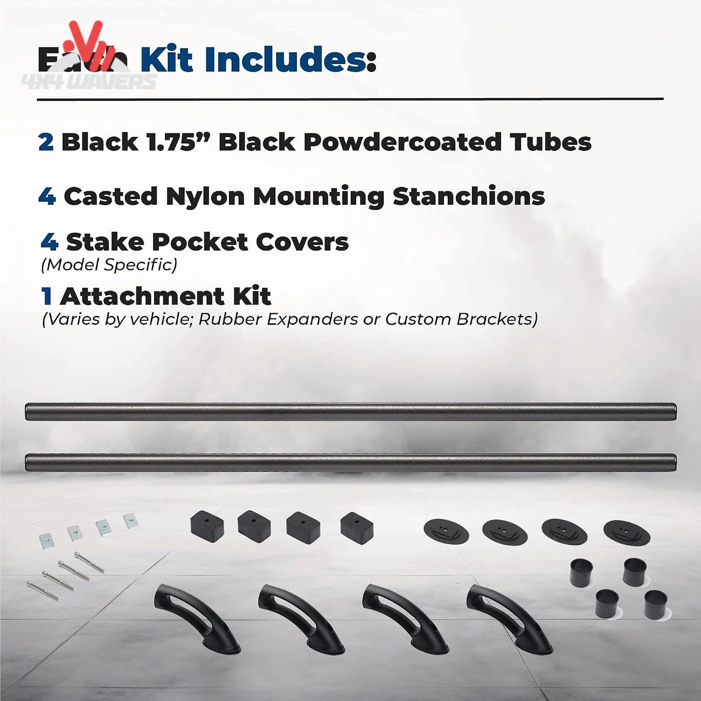 Putco Black Locker Bed Rail for 15-26 F150 and 17-24 F250/F350 8ft Super Duty trucks, durable truck bed protection.
