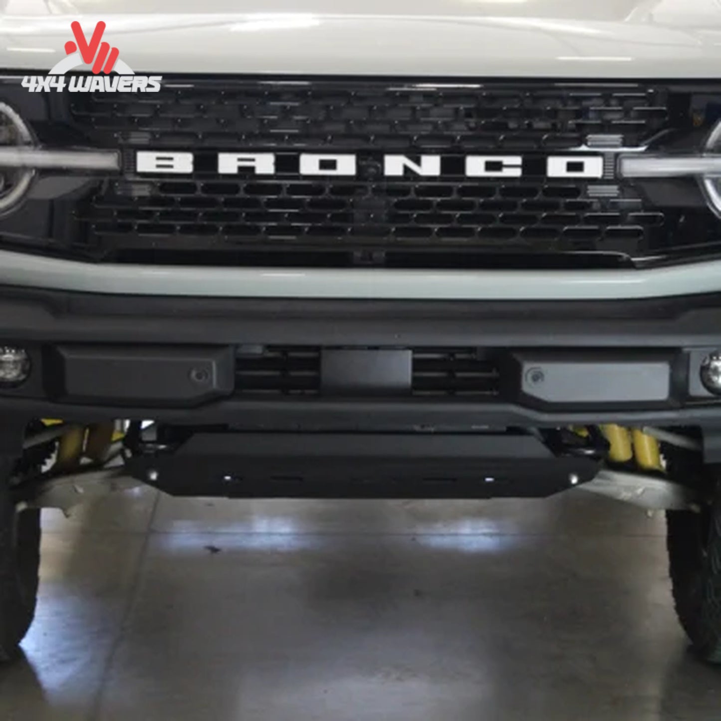 RCI steel skid plate installed under Ford Bronco