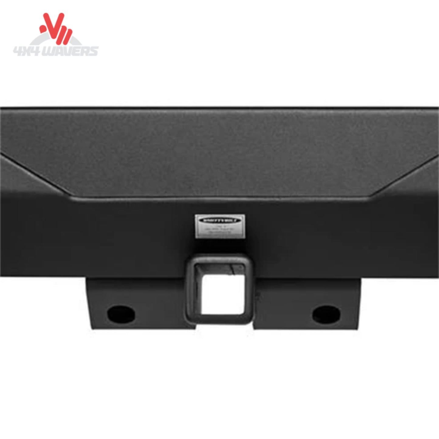 Integrated Class III receiver hitch on Smittybilt XRC rear bumper
