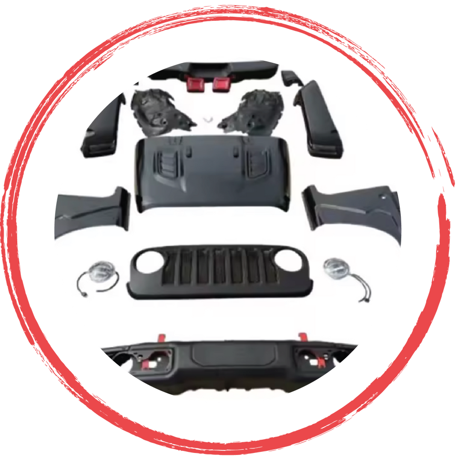 Kits de carrocería completa y kits de conversión exterior para Jeep Wrangler, Gladiator y vehículos todoterreno 4x4 de 4X4WAVERS