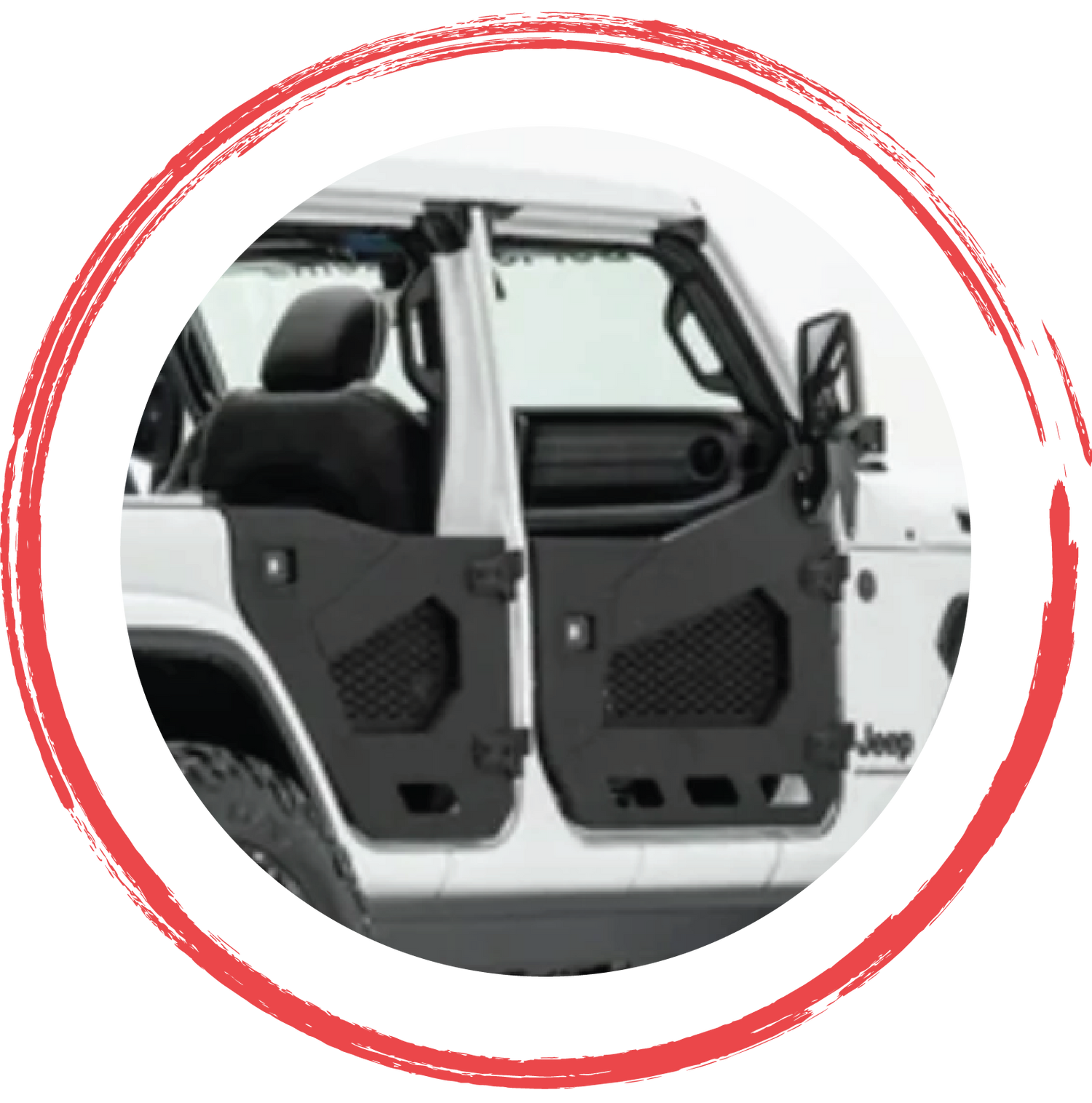 Half doors for Jeep Wrangler, Gladiator and 4x4 off-road vehicles by 4X4WAVERS