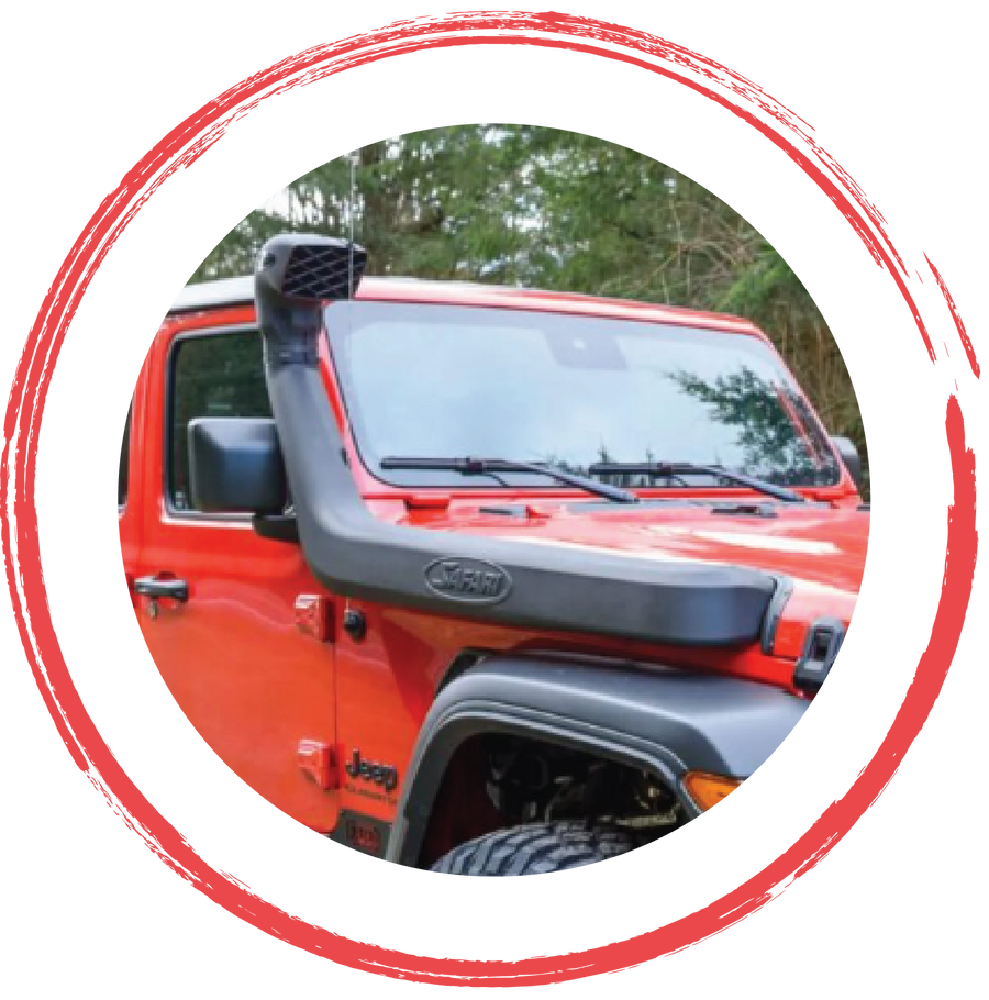 Snorkels y sistemas de admisión de aire para Jeep Wrangler, Gladiator y vehículos todoterreno 4x4 de 4X4WAVERS