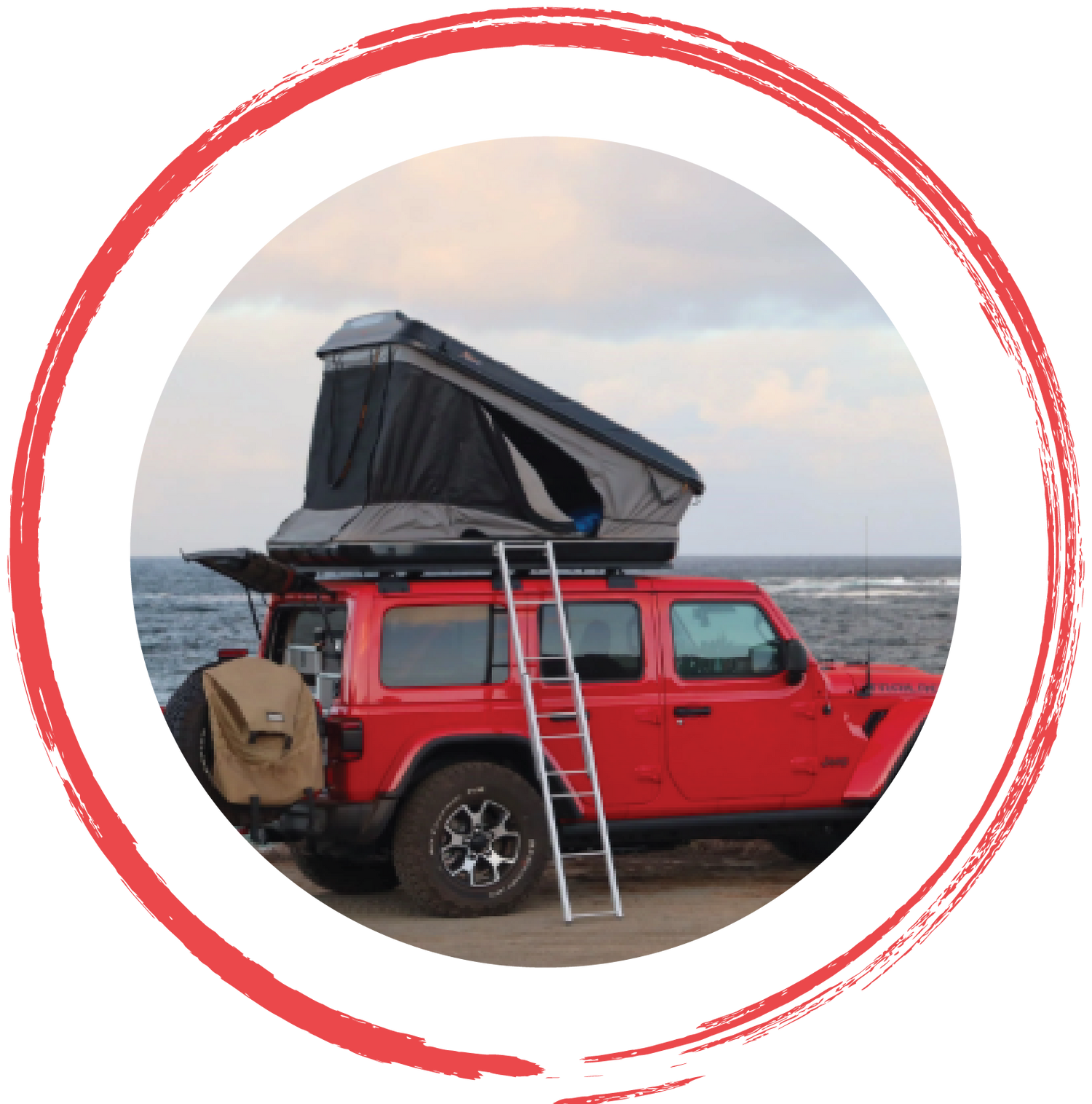 Overland tents and camping gear for Jeep Wrangler, Gladiator and 4x4 off-road vehicles by 4X4WAVERS