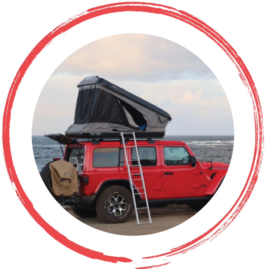 Overland tents and camping gear for Jeep Wrangler, Gladiator and 4x4 off-road vehicles by 4X4WAVERS