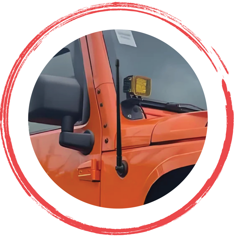 Antenas y accesorios para Jeep Wrangler, Gladiator y vehículos 4x4 todoterreno de 4X4WAVERS