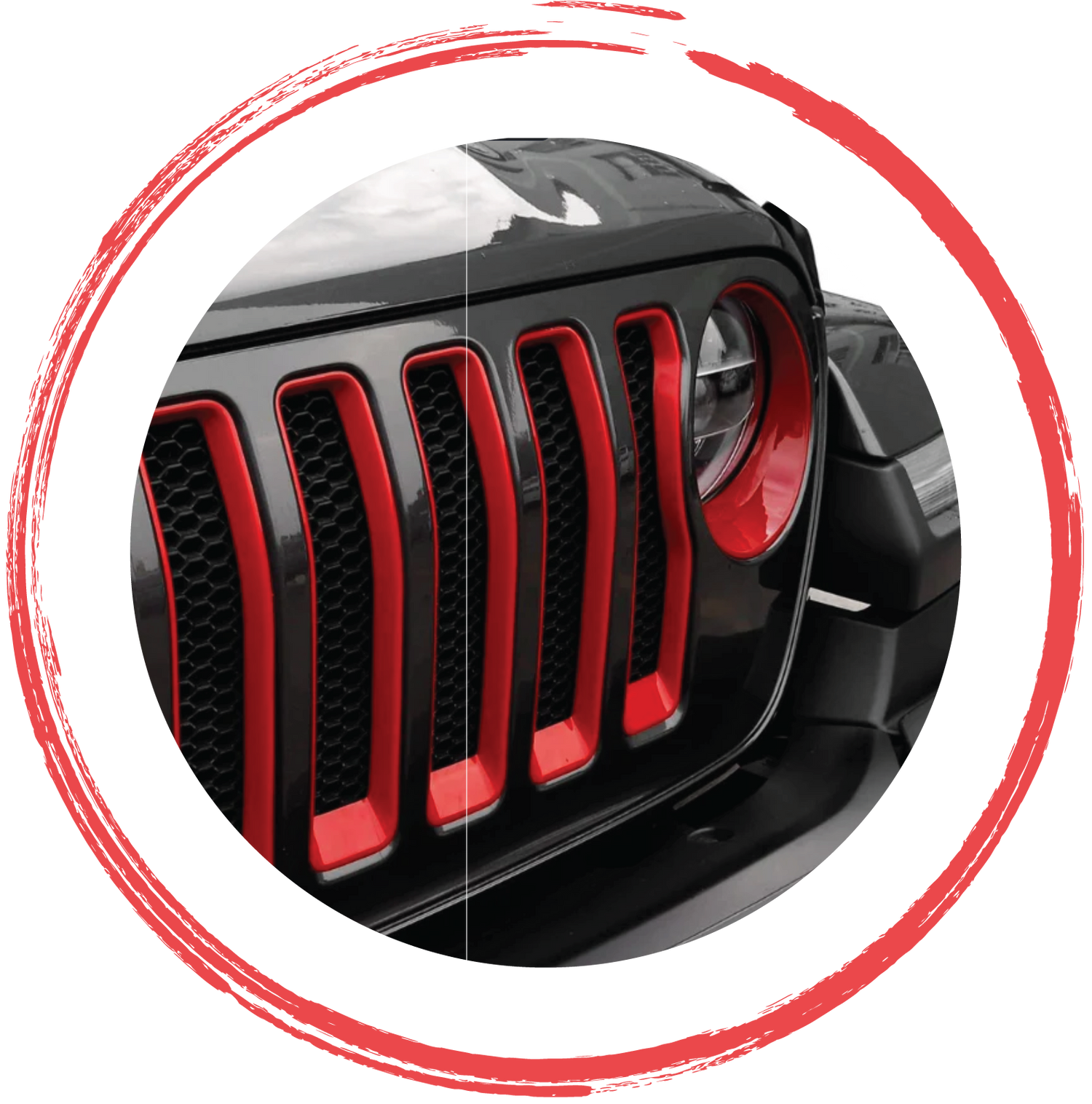 Grille accessories and trim for Jeep Wrangler, Gladiator and 4x4 off-road vehicles by 4X4WAVERS
