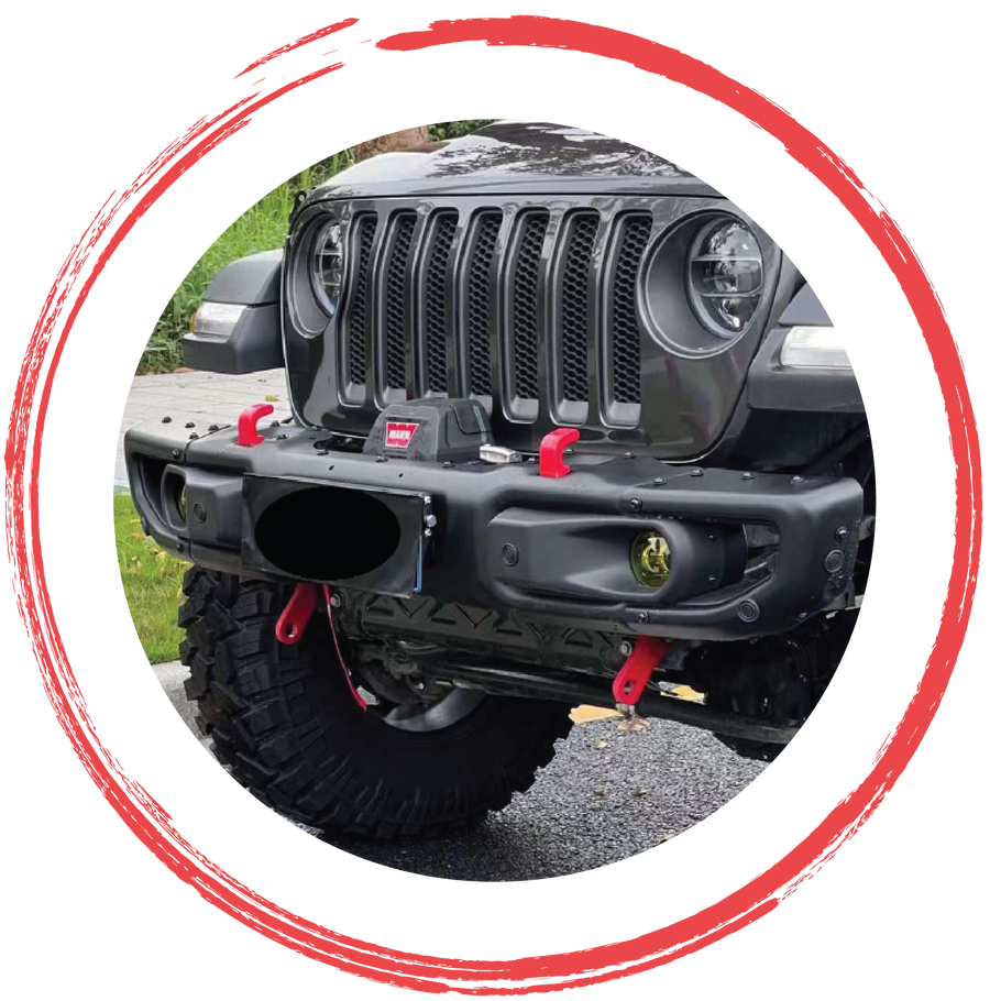 Paragolpes delanteros y traseros para Jeep Wrangler, Gladiator y vehículos todoterreno 4x4 de 4X4WAVERS