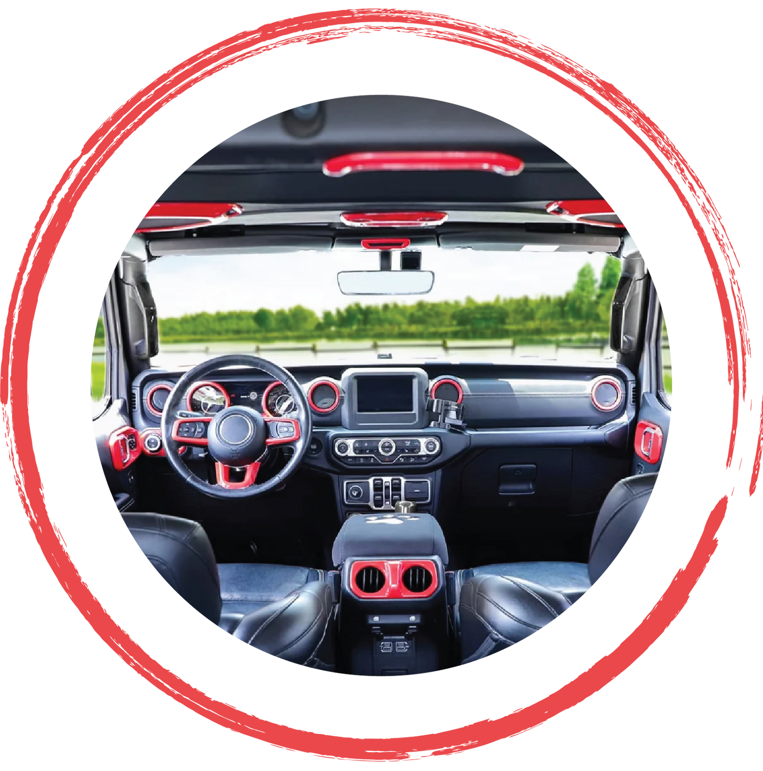 Dashboard trim and interior accent covers for Jeep Wrangler, Gladiator and 4x4 off-road vehicles by 4X4WAVERS