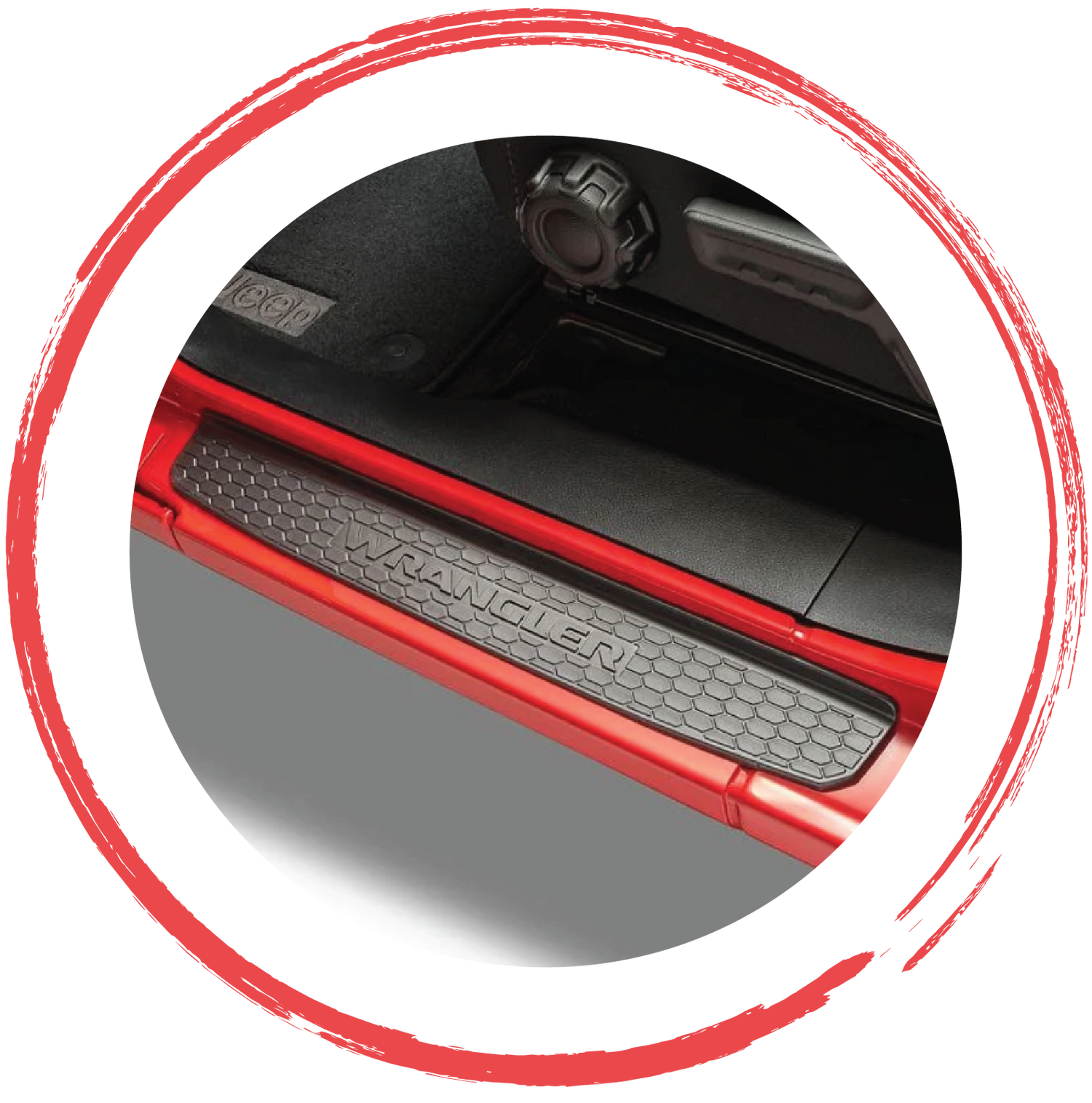 Door sill guards for Jeep Wrangler, Gladiator and 4x4 off-road vehicles by 4X4WAVERS