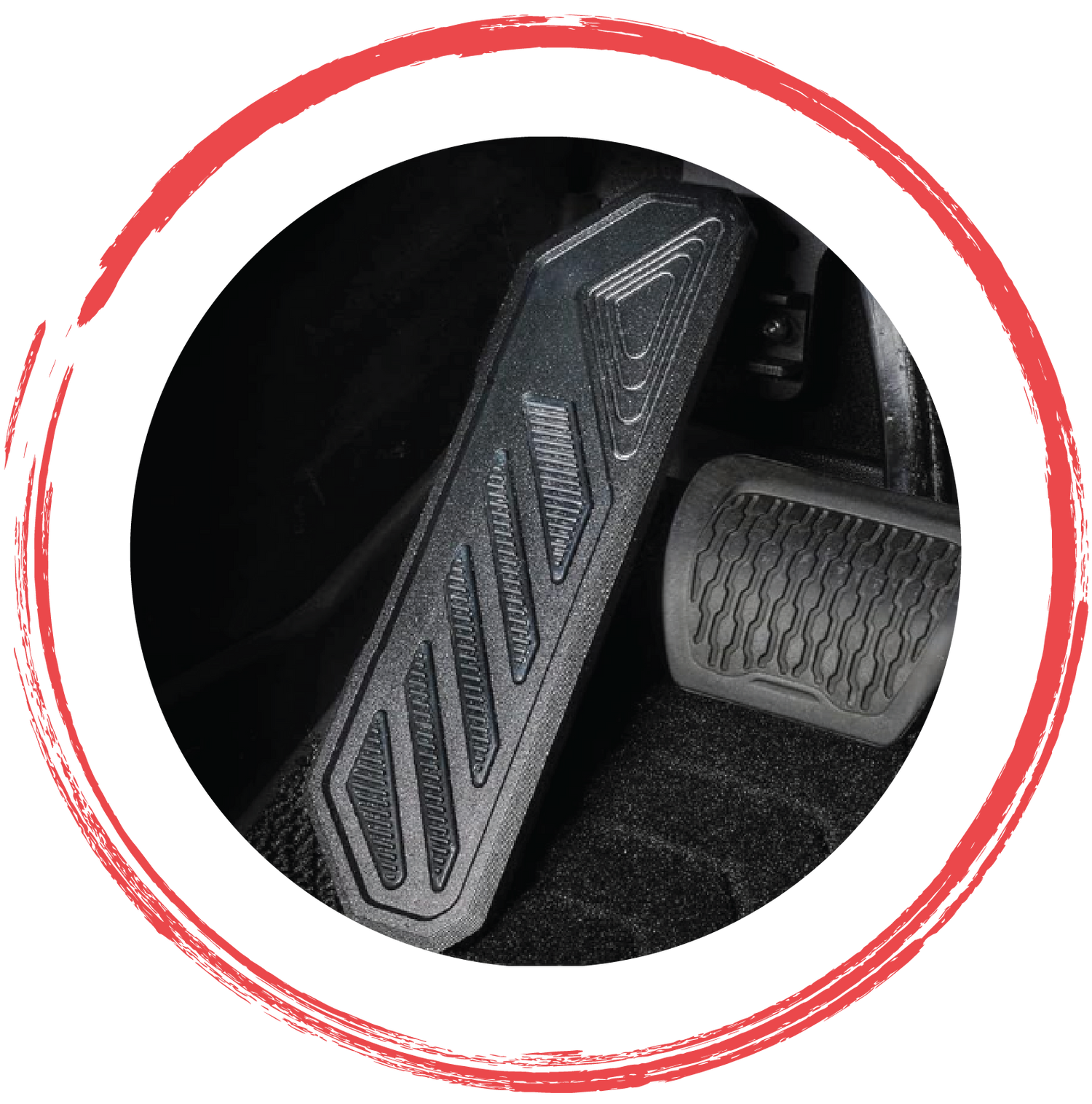 Driver foot rest pedals for Jeep Wrangler, Gladiator and 4x4 off-road vehicles by 4X4WAVERS