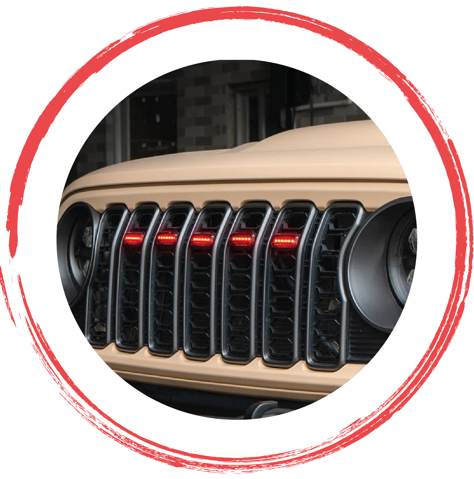Grille Insert Lights for Jeep Wrangler, Gladiator & 4x4 Vehicles ...