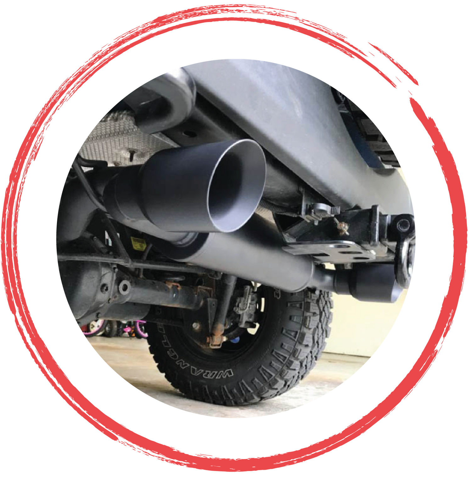 Exhaust systems and mufflers for Jeep Wrangler, Gladiator and 4x4 off-road vehicles by 4X4WAVERS