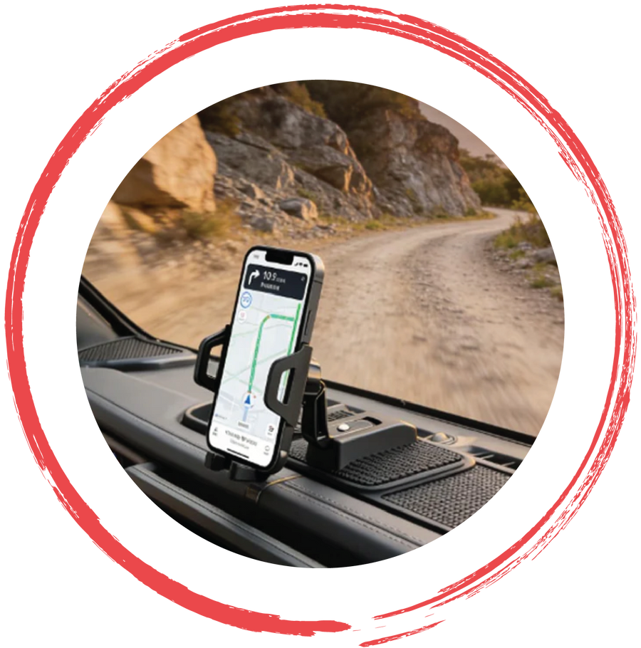 Supports et fixations de téléphone pour Jeep Wrangler, Gladiator et véhicules tout-terrain 4x4 par 4X4WAVERS