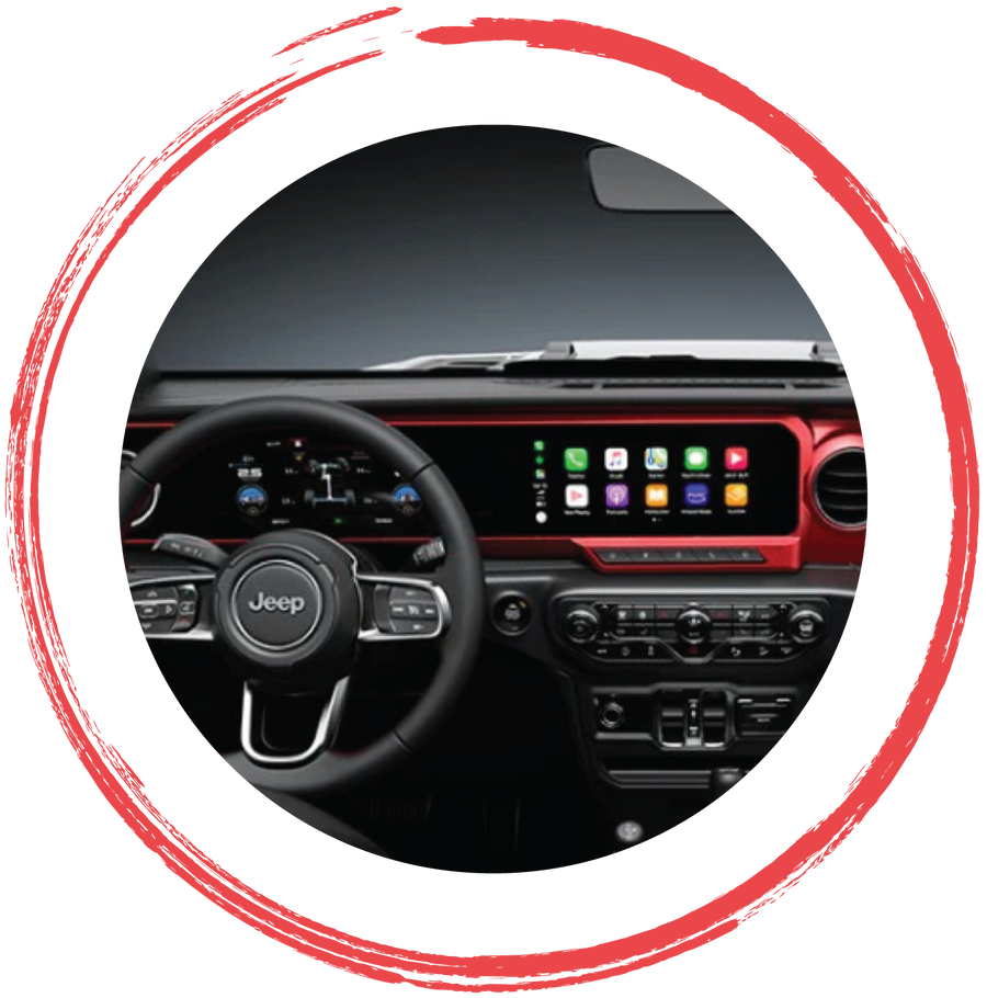 CarPlay, Android Auto and infotainment systems for Jeep Wrangler, Gladiator and 4x4 off-road vehicles by 4X4WAVERS