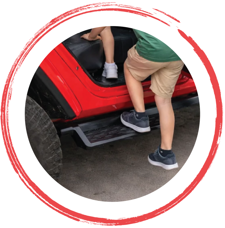 estribos laterales y peldaños de puerta para Jeep Wrangler, Gladiator y vehículos todoterreno 4x4 de 4X4WAVERS