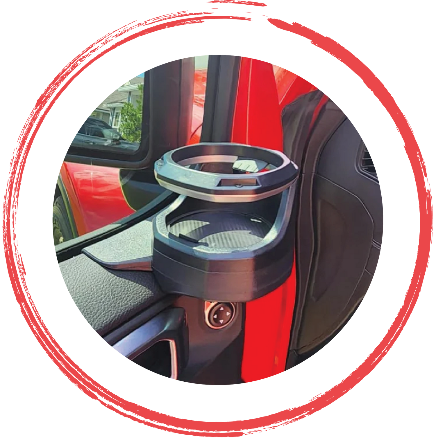 Cup holders and interior storage accessories for Jeep Wrangler, Gladiator and 4x4 off-road vehicles by 4X4WAVERS