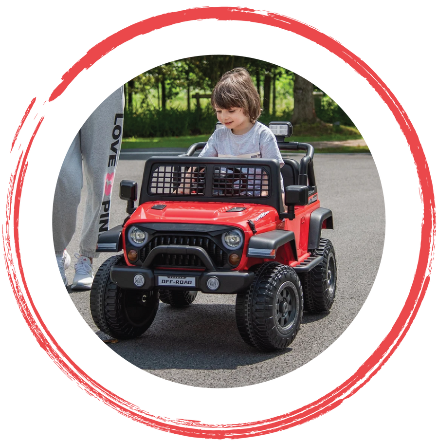Kids ride-on cars and off-road toys inspired by trucks, SUVs and adventure vehicles by 4X4WAVERS