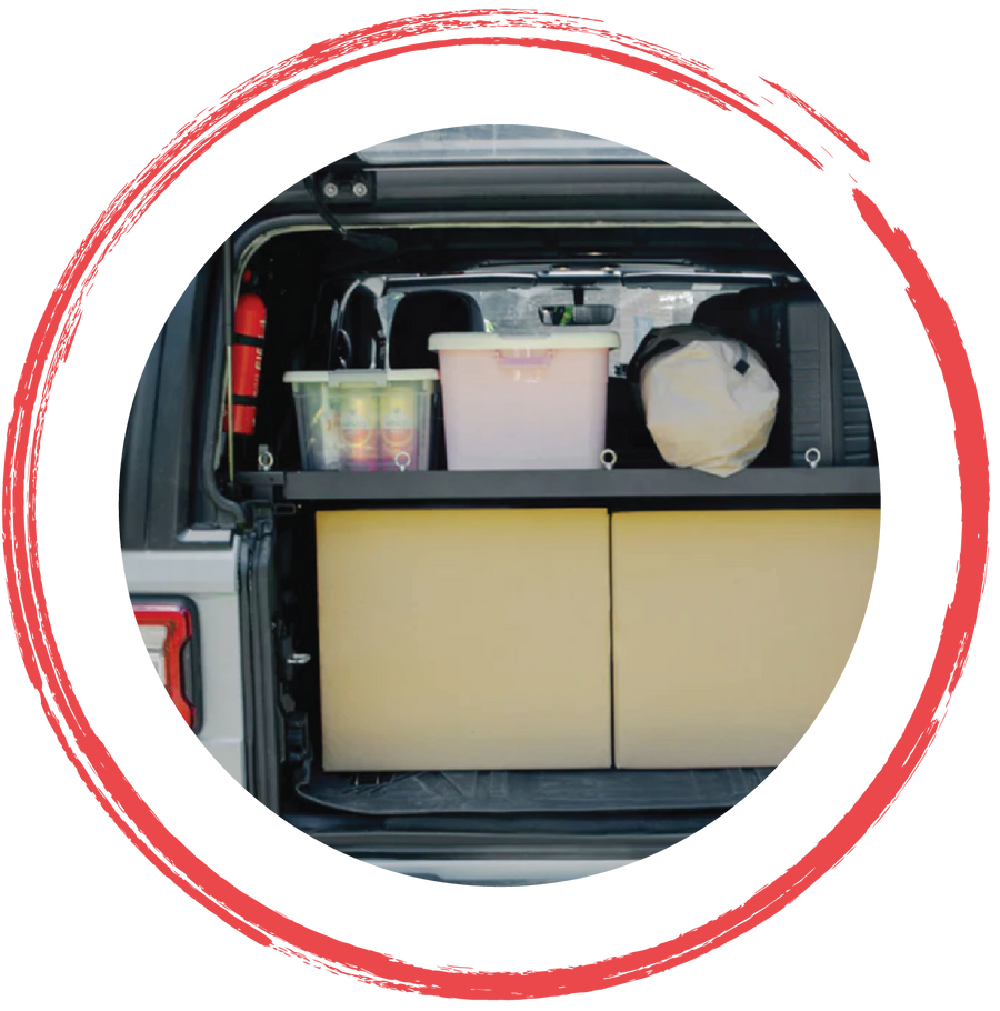 Trunk tools and cargo organizers for Jeep Wrangler, Gladiator and 4x4 off-road vehicles by 4X4WAVERS