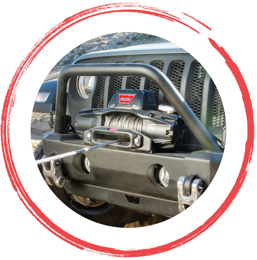 off-road winches para Jeep Wrangler, Gladiator y vehículos todoterreno 4x4 de 4X4WAVERS