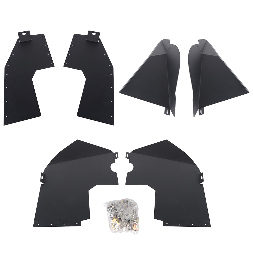 4X4WAVERS Aluminum Front & Rear Inner Fender Liners Kit - Jeep Wrangler JL/JLU/4XE 2018+