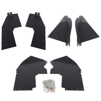 4X4WAVERS Aluminum Front & Rear Inner Fender Liners Kit - Jeep Wrangler JL/JLU/4XE 2018+