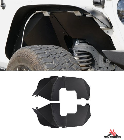 4X4WAVERS Aluminum Front Inner Fender Liners - Jeep Wrangler JL/JLU/4XE 2018+