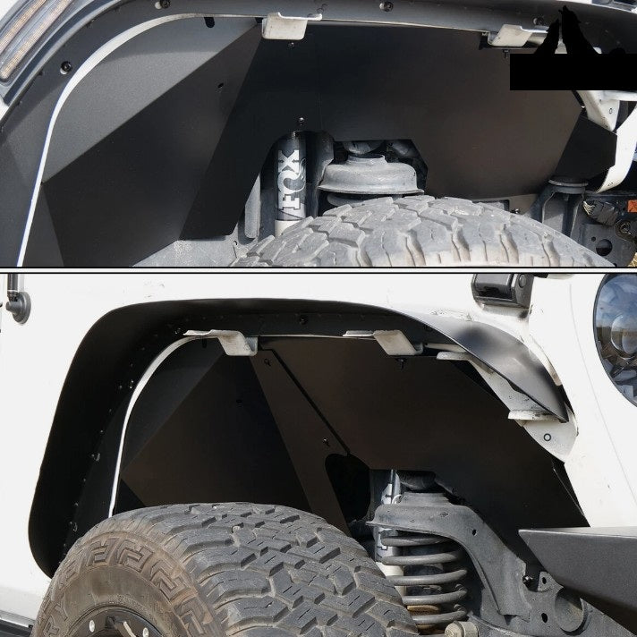 4X4WAVERS Aluminum Front & Rear Inner Fender Liners Kit - Jeep Wrangler JL/JLU/4XE 2018+