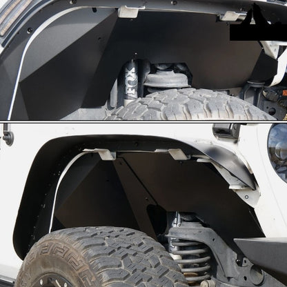 4X4WAVERS Aluminum Front & Rear Inner Fender Liners Kit - Jeep Wrangler JL/JLU/4XE 2018+
