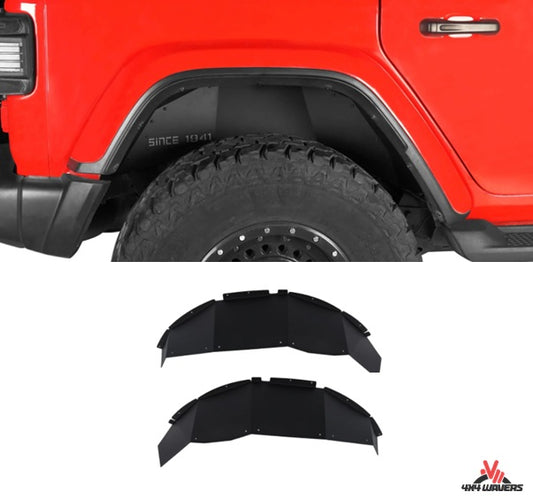 4X4WAVERS Aluminum Rear inner fender liners - Jeep Wrangler JL/JLU/4XE 2018+