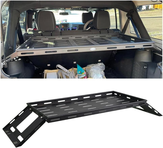 4X4WAVERS Aluminum Rear Trunk Cargo Frame Rack Organizer and Storage - Jeep Wrangler JKU 2007-2018 (4 Doors only) - 4X4 WAVERS