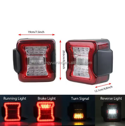 4X4WAVERS Kit de mise à niveau des feux arrière LED Premium - Kit de mise à niveau JK vers JL - Jeep Wrangler JK/JKU 2007-2018