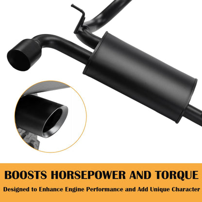 4X4WAVERS Performance Double Exhaust Muffler with Premium Sound - MF Style - Jeep Wrangler JL/JLU/4XE 2018-2025 (2.0L Engine)