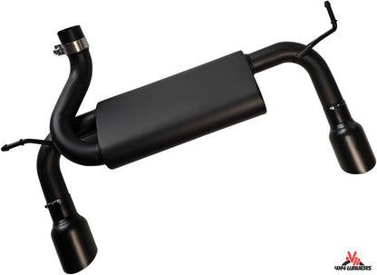 Silencieux d'échappement double Performance 4x4wavers avec son premium, style MF pour Jeep Wrangler JK / JKU