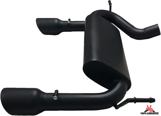 4X4WAVERS Performance Double Exhaust Muffler with Premium Sound - MF Style - Jeep Wrangler JK/JKU 2007-2018