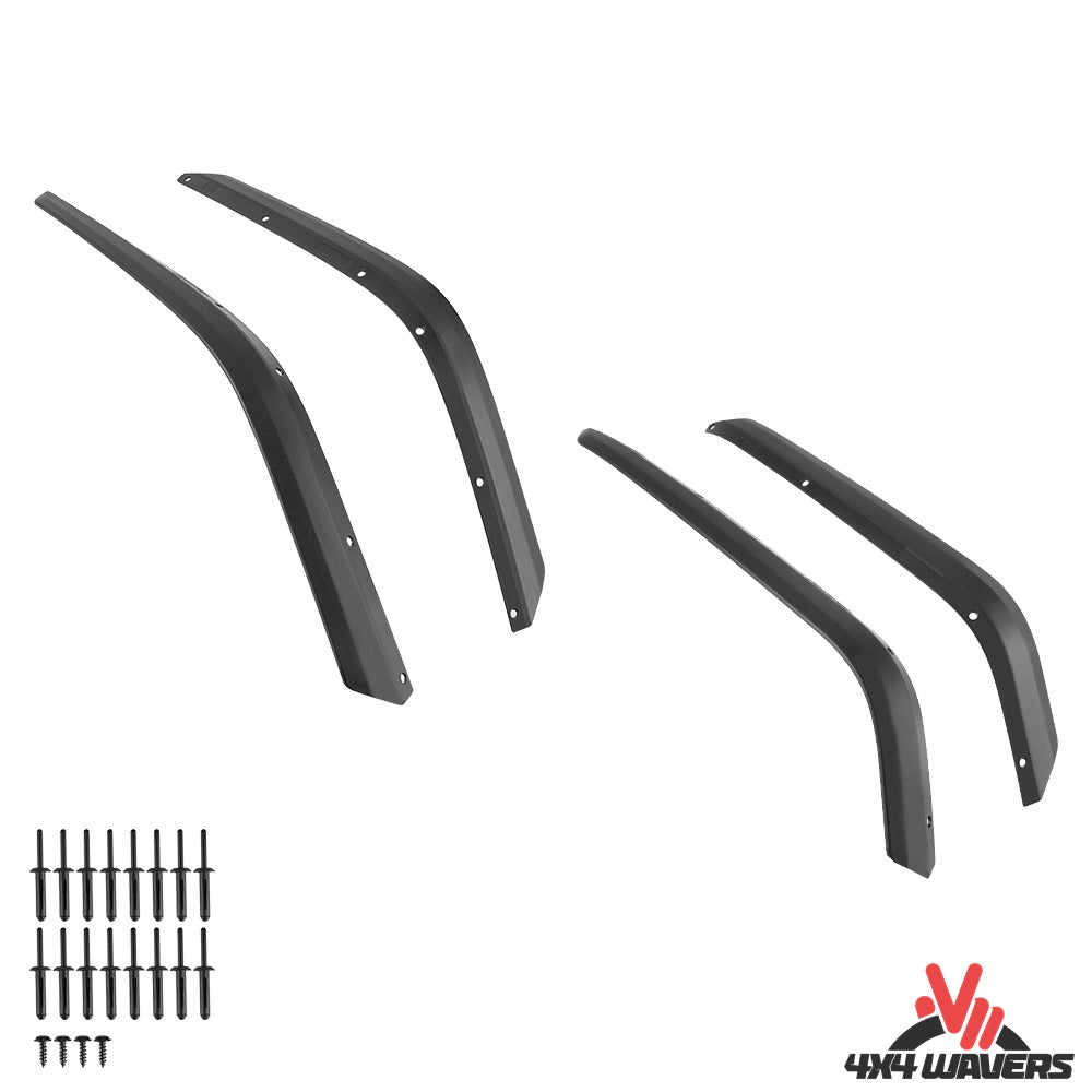4X4WAVERS Fender Flares Trim Extension Protector - for Jeep Wrangler JK/JKU 2007-2018