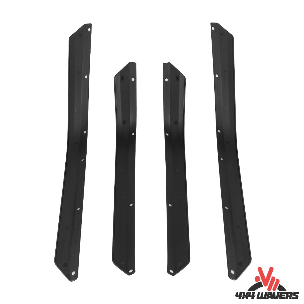 4X4WAVERS Fender Flares Trim Extension Protector - for Jeep Wrangler JK/JKU 2007-2018