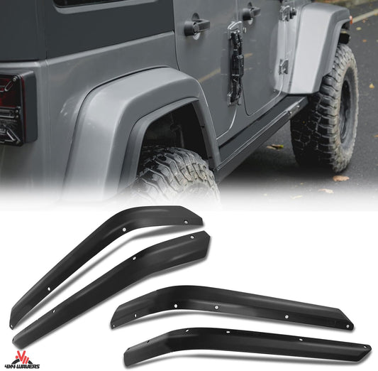 4X4WAVERS Fender Flares Trim Extension Protector - Jeep Wrangler JK/JKU 2007-2018 - 4X4 WAVERS