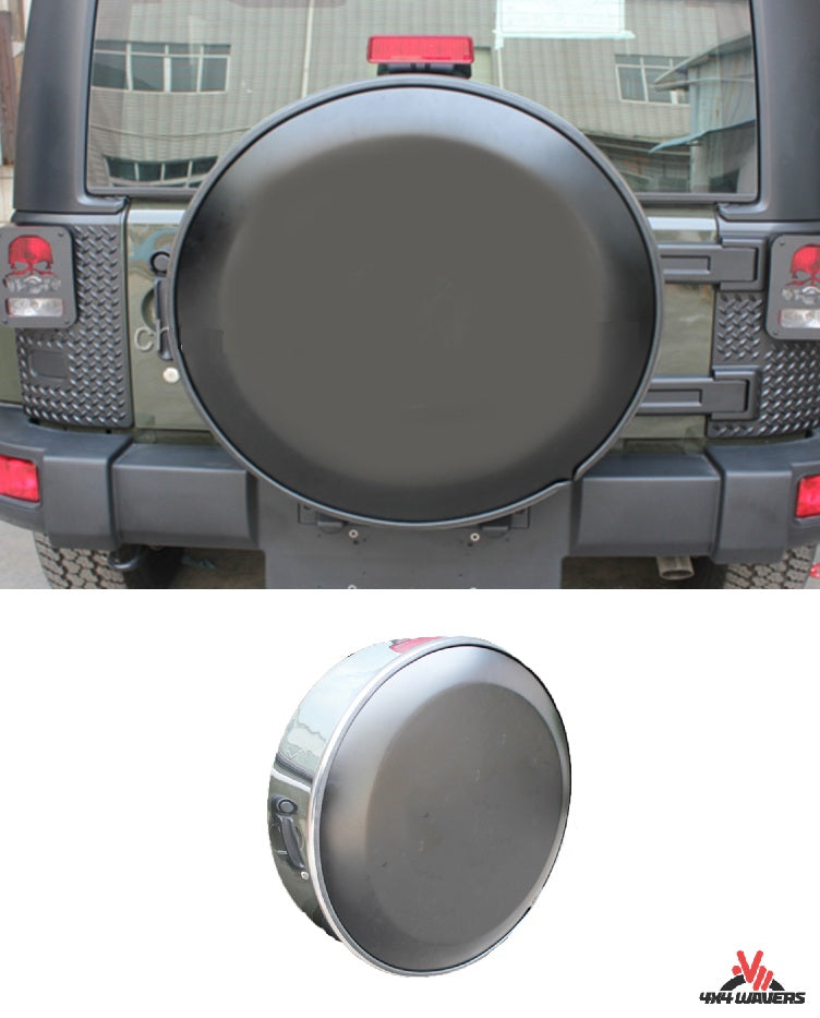 4X4WAVERS Spare Tire Stainless Steel & Plastic Hard Shell Cover - Jeep Wrangler JK/JKU 2007-2018