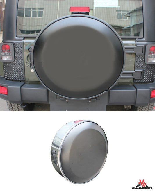 4X4WAVERS Spare Tire Stainless Steel & Plastic Hard Shell Cover - Jeep Wrangler JK/JKU 2007-2018 - 4X4 WAVERS