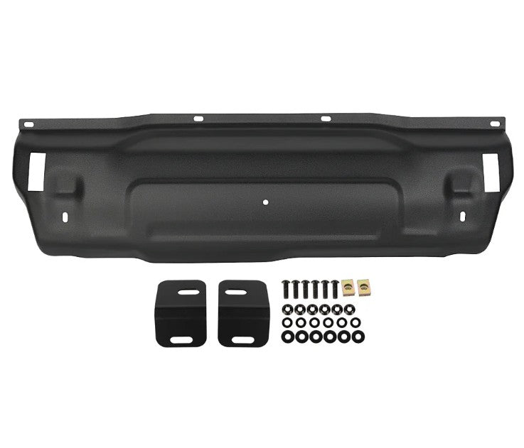 4X4WAVERS 10th Anniversary Radiator Skid Plate - Stainless Steel - Extreme Front Bumper Skid Plate - Jeep Wrangler JL/JLU/4XE/JT 2018+ - 4X4 WAVERS