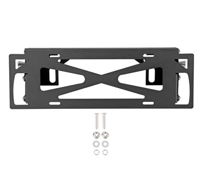 4X4WAVERS Front License plate relocation adapter Holder - Move Plate UP Down - All Jeep Wrangler Models - 4X4 WAVERS