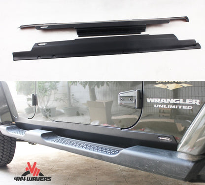 4X4WAVERS TrailArmor Rocker Panels & Door Sill - Bushwacker Style - Jeep Wrangler JK 2007-2018 (2 Doors Only) - 4X4 WAVERS